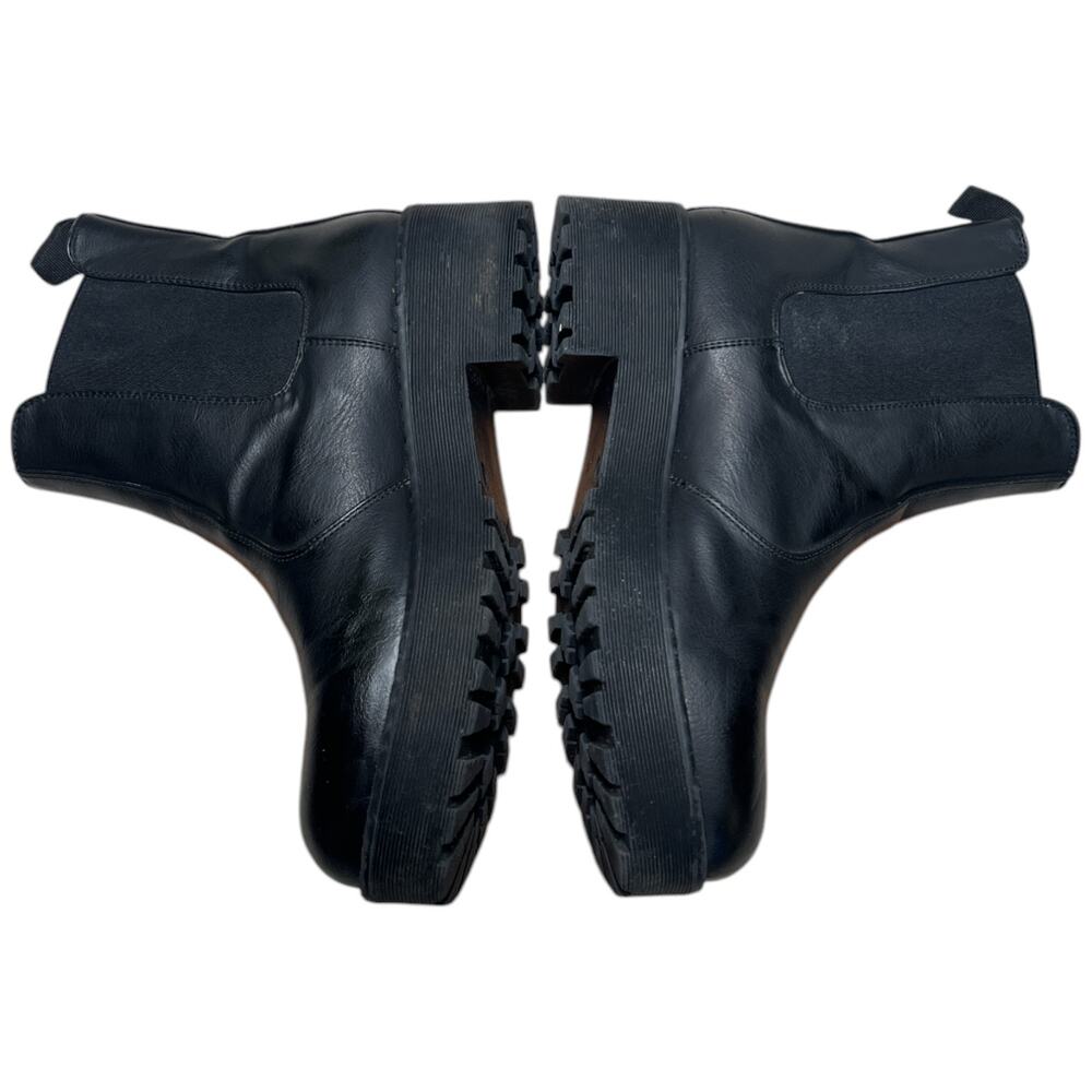 DIRTY LAUNDRY Monet Chelsea Boots Women's 8 Black Platform Rugged Lug Sole READ - Picture 9 of 12